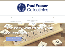 Tablet Screenshot of paulfrasercollectibles.com